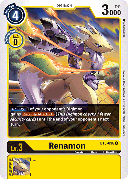 Renamon [BT5-036] [Battle of Omni] 