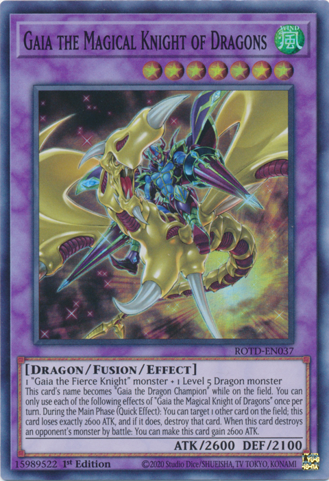 Gaia the Magical Knight of Dragons [ROTD-EN037] Super Rare 