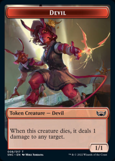 Devil // Dog Double-Sided Token [Streets of New Capenna Tokens] 