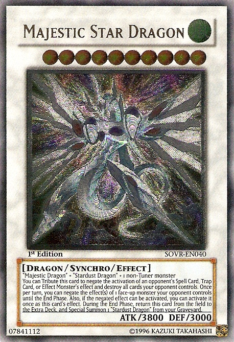 Majestic Star Dragon [SOVR-EN040] Ultimate Rare 