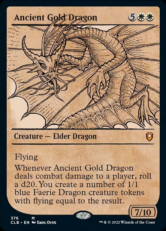 Ancient Gold Dragon (Showcase) [Commander Legends: Battle for Baldur's Gate] 