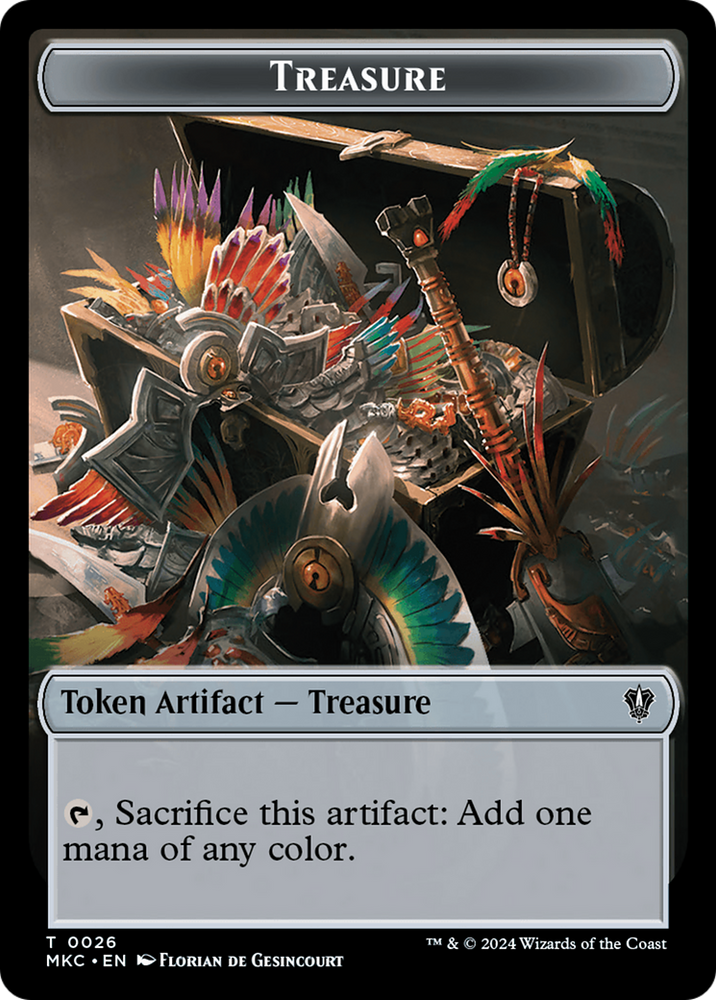 Thopter // Treasure Double-Sided Token [Murders at Karlov Manor Commander Tokens] 