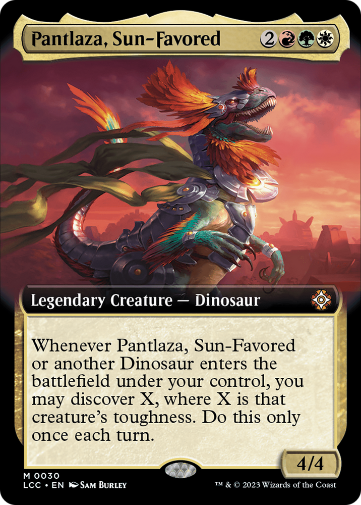 Pantlaza, Sun-Favored (Extended Art) [The Lost Caverns of Ixalan Commander] 