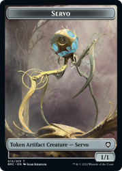 Servo // Powerstone Double-Sided Token [The Brothers' War Commander Tokens] 