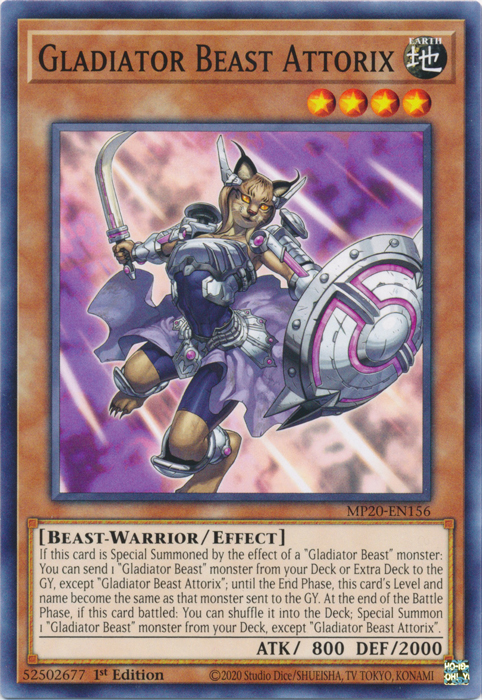 Gladiator Beast Attorix [MP20-EN156] Common 