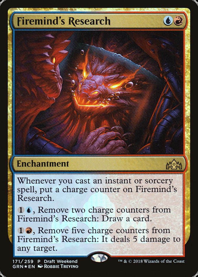 Firemind's Research (Draft Weekend) [Guilds of Ravnica Promos] 