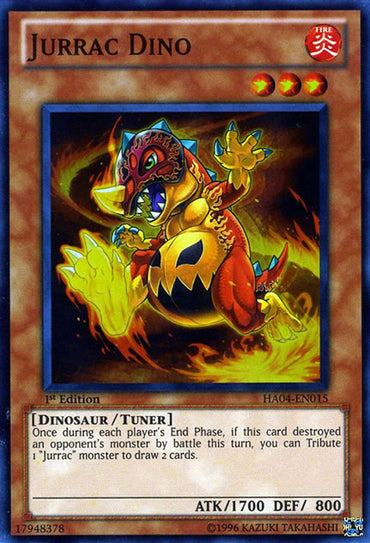 Jurrac Dino [HA04-EN015] Super Rare 
