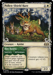Pollen-Shield Hare // Hare Raising (Promo Pack) [Wilds of Eldraine Promos] 