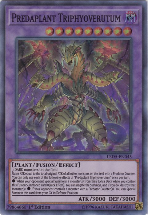 Predaplant Triphyoverutum [LED5-EN045] Super Rare 