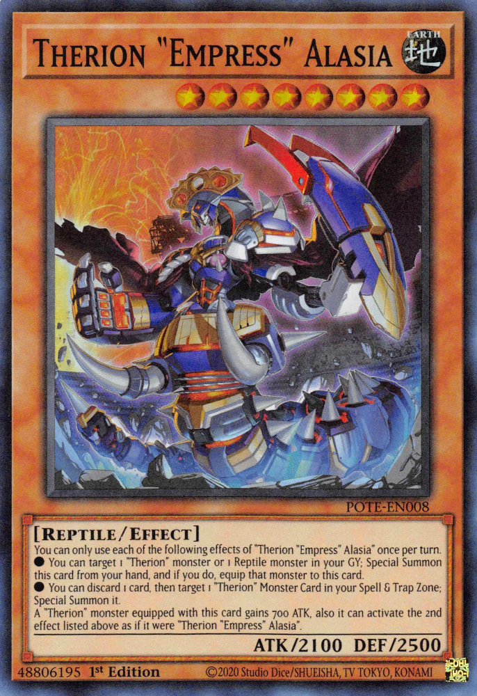 Therion Empress Alasia [POTE-EN008] Super Rare 