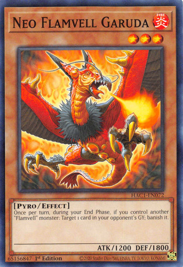 Neo Flamvell Garuda [HAC1-EN072] Common 