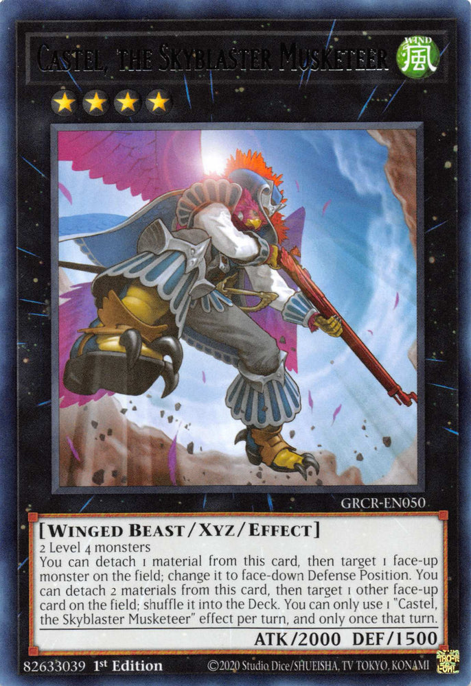 Castel, the Skyblaster Musketeer [GRCR-EN050] Rare 
