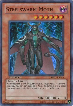Steelswarm Moth [HA05-EN048] Super Rare 