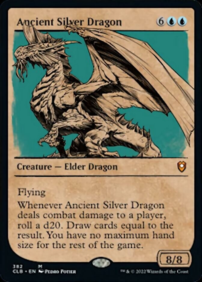 Ancient Silver Dragon (Showcase) [Commander Legends: Battle for Baldur's Gate] 