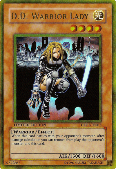 DD Warrior Lady [GLD1-EN015] Gold Rare 