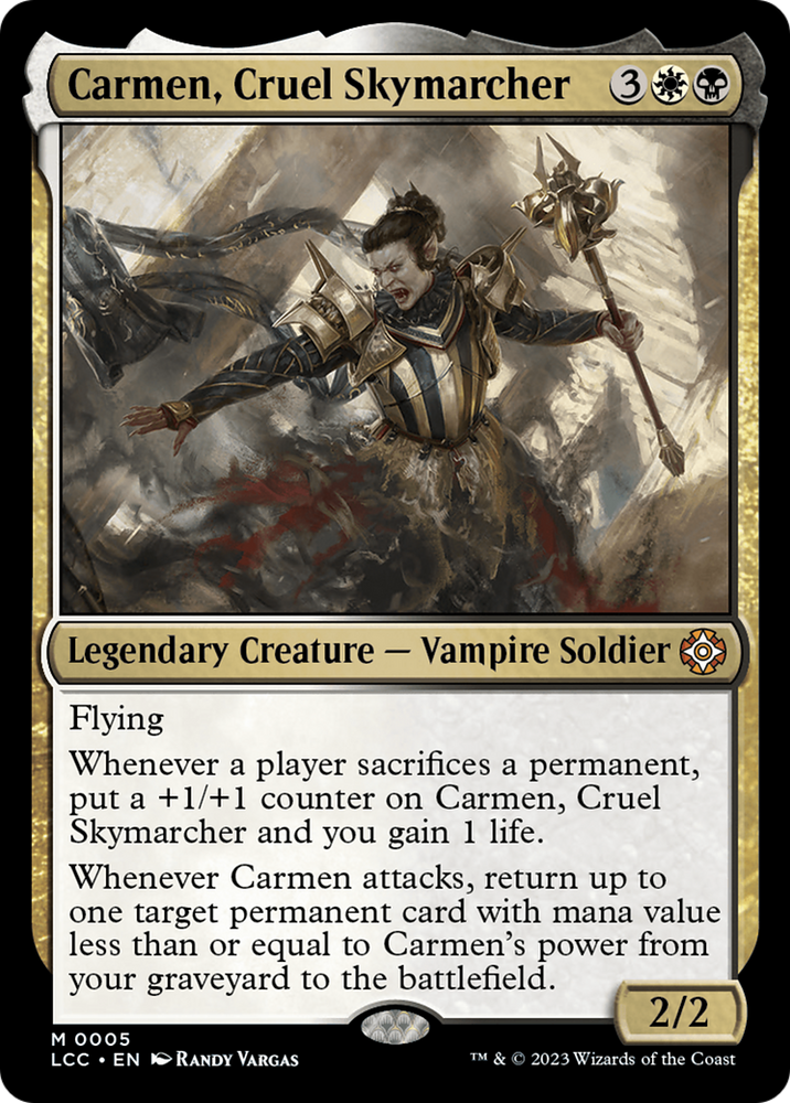 Carmen, Cruel Skymarcher [The Lost Caverns of Ixalan Commander] 