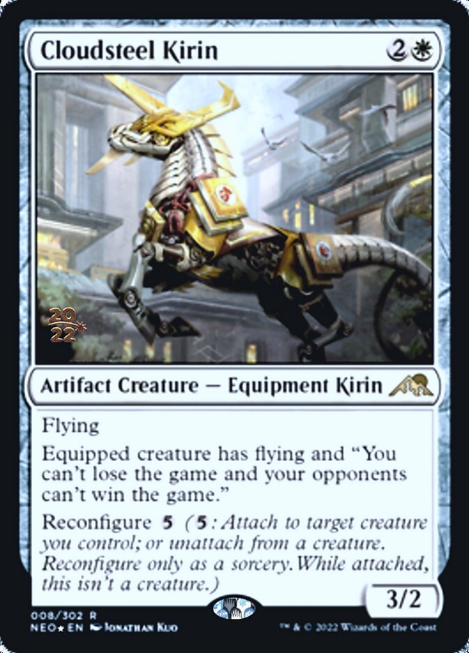 Cloudsteel Kirin [Kamigawa: Neon Dynasty Prerelease Promos] 