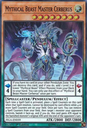 Mythical Beast Master Cerberus [FIGA-EN059] Super Rare 