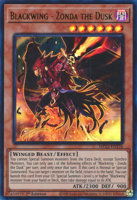 Blackwing - Zonda the Dusk [MP23-EN156] Ultra Rare 