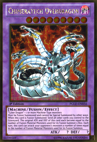 Chimeratech Overdragon [PGLD-EN056] Gold Rare 