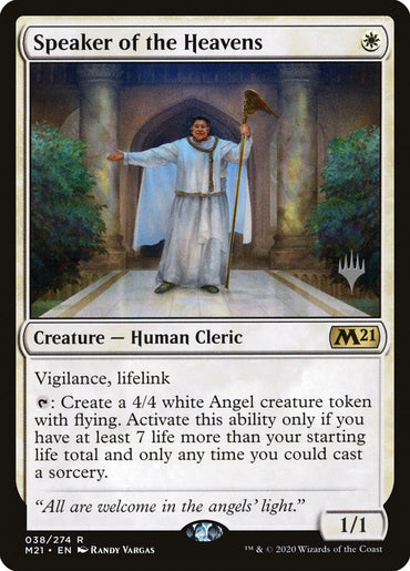 Speaker of the Heavens (Promo Pack) [Core Set 2021 Promos] 