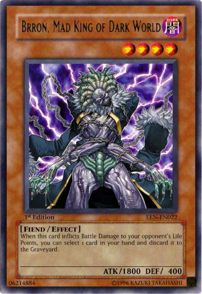 Brron, Mad King of Dark World [EEN-EN022] Rare 