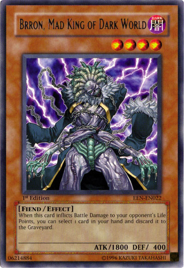 Brron, Mad King of Dark World [EEN-EN022] Rare 
