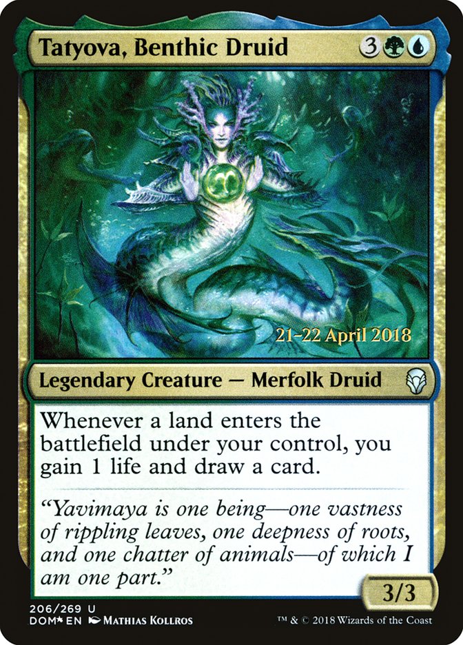 Tatyova, Benthic Druid [Dominaria Prerelease Promos] 