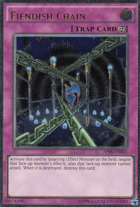 Fiendish Chain [AP08-EN003] Ultimate Rare 