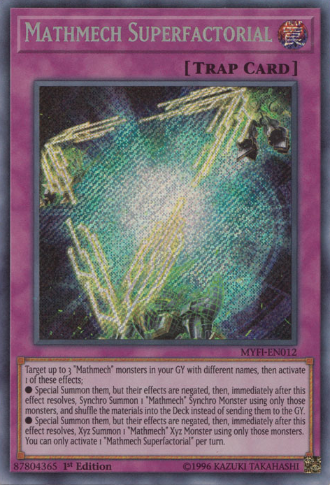 Mathmech Superfactorial [MYFI-EN012] Secret Rare 