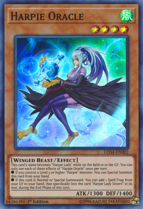 Harpie Oracle [LED4-EN002] Super Rare 