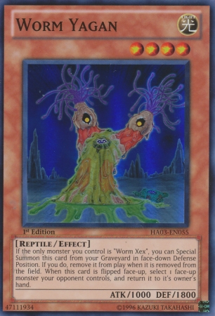 Worm Yagan [HA03-EN055] Super Rare 