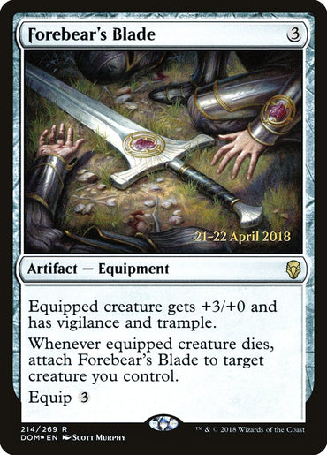 Forebear's Blade [Dominaria Prerelease Promos] 