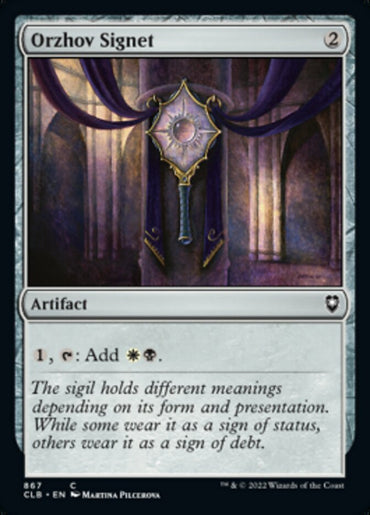 Orzhov Signet [Commander Legends: Battle for Baldur's Gate] 