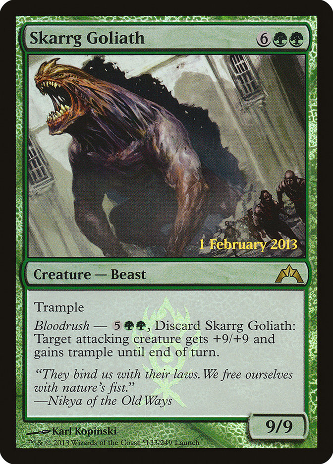 Skarrg Goliath (Launch) [Gatecrash Prerelease Promos] 