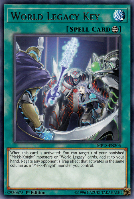 World Legacy Key [MP18-EN206] Rare 
