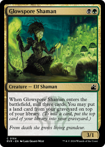 Glowspore Shaman [Ravnica Remastered] 