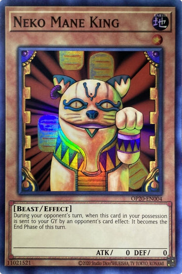 Neko Mane King [OP20-EN004] Super Rare 