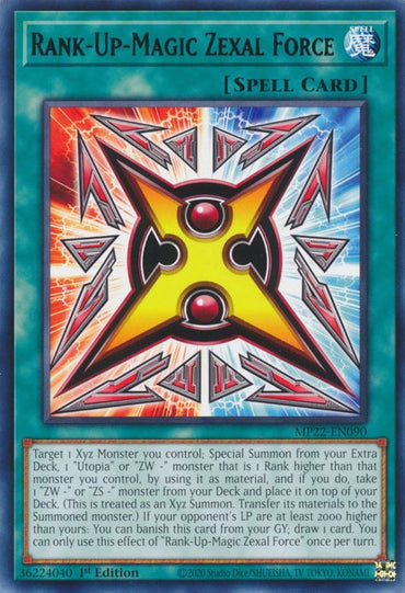Rank-Up-Magic Zexal Force [MP22-EN090] Rare 