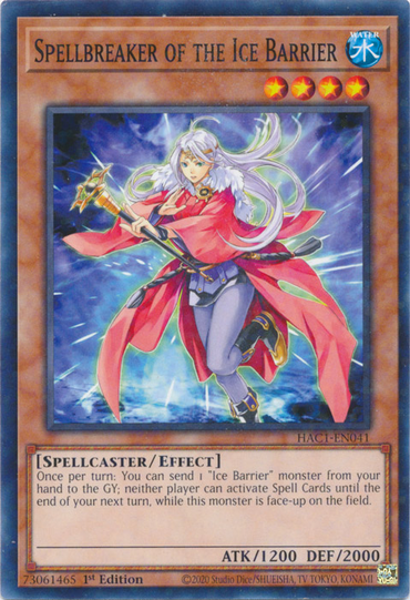 Spellbreaker of the Ice Barrier (Duel Terminal) [HAC1-EN041] Common 