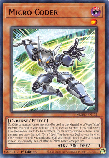 Micro Coder [MGED-EN102] Rare 