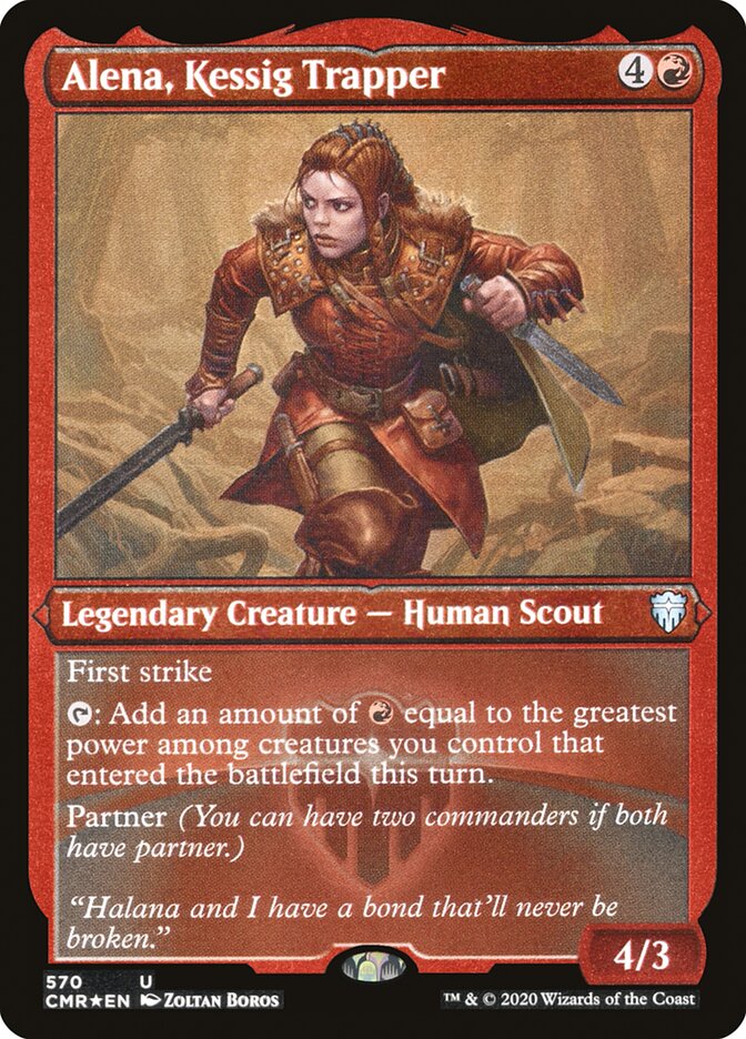 Alena, Kessig Trapper (Foil Etched) [Commander Legends] 