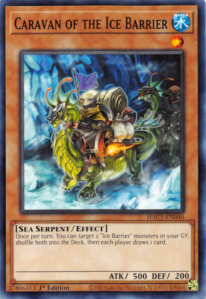 Caravan of the Ice Barrier (Duel Terminal) [HAC1-EN040] Parallel Rare 