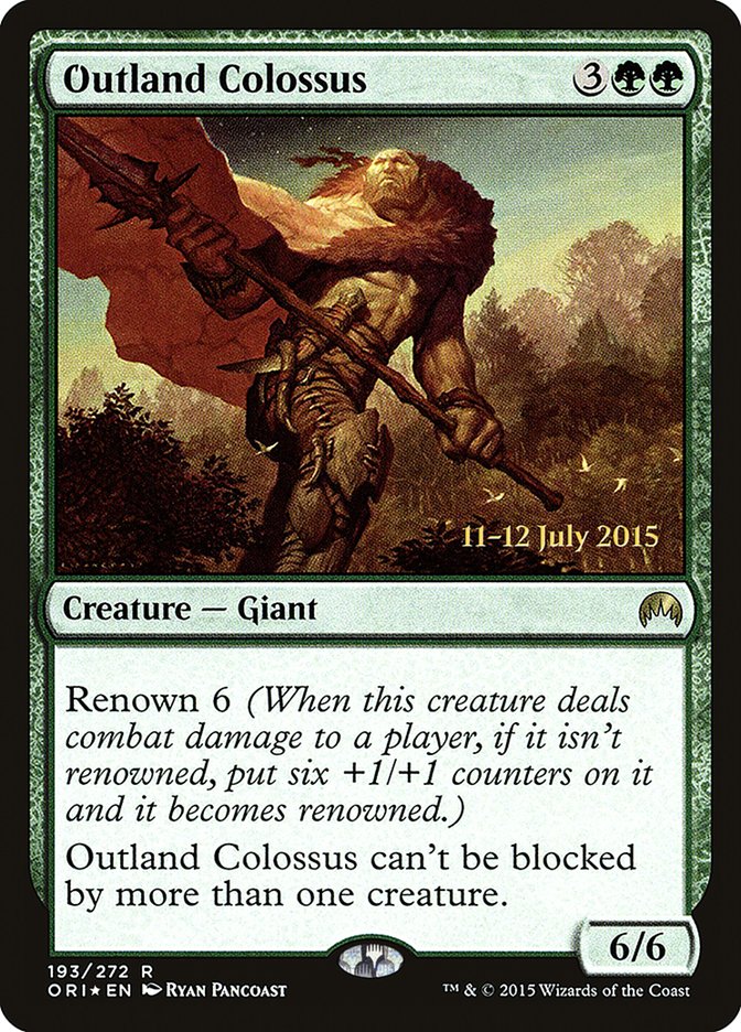 Outland Colossus [Magic Origins Prerelease Promos] 