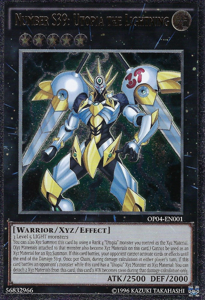 Number S39: Utopia the Lightning [OP04-EN001] Ultimate Rare 