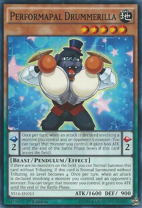 Performapal Drummerilla [YS16-EN011] Common 