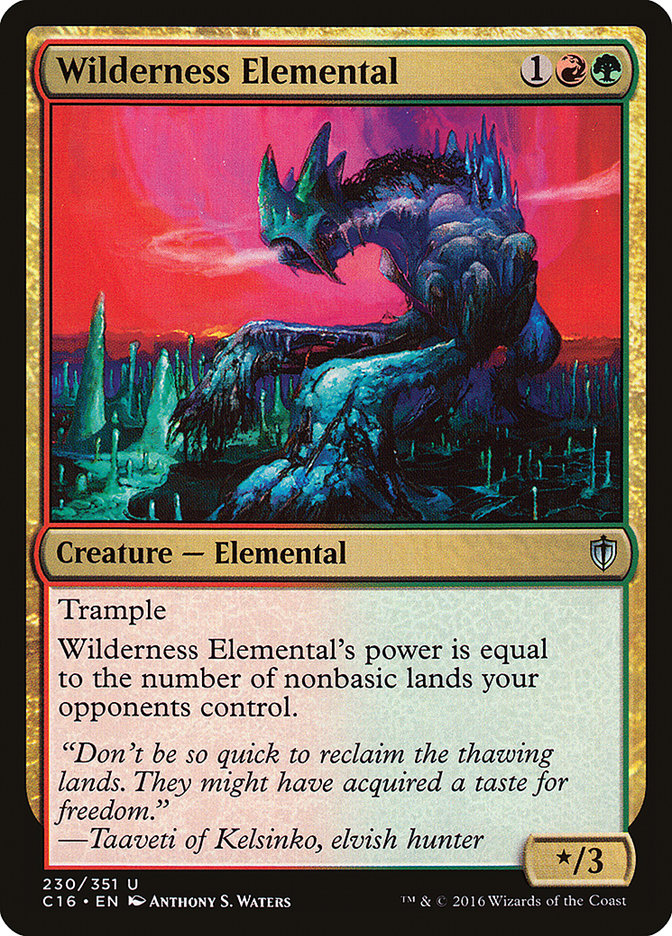 Wilderness Elemental [Commander 2016] 