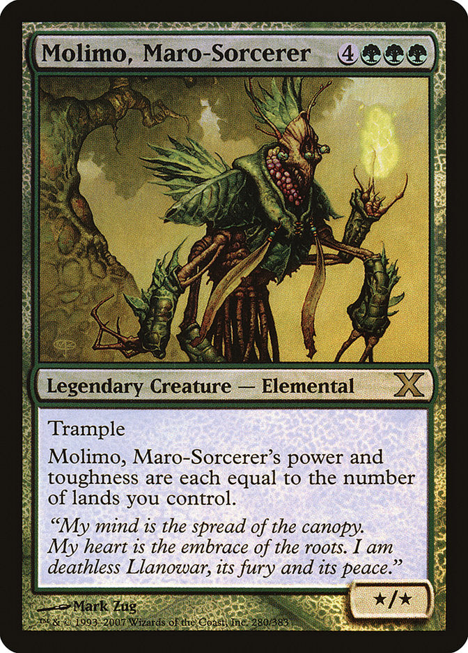 Molimo, Maro-Sorcerer (Premium Foil) [Tenth Edition] 