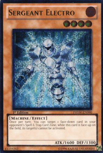 Sergeant Electro [PHSW-EN090] Ultimate Rare 