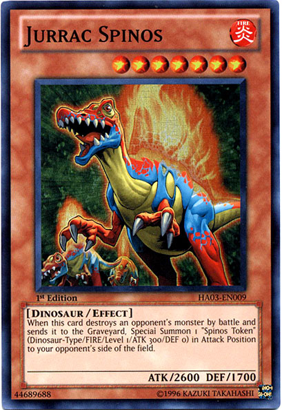 Jurrac Spinos [HA03-EN009] Super Rare 